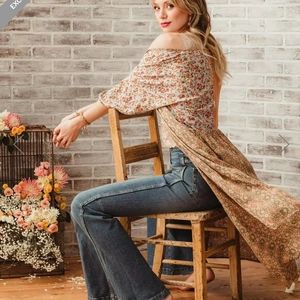 Gimmicks by bke Mixed Print Kimono